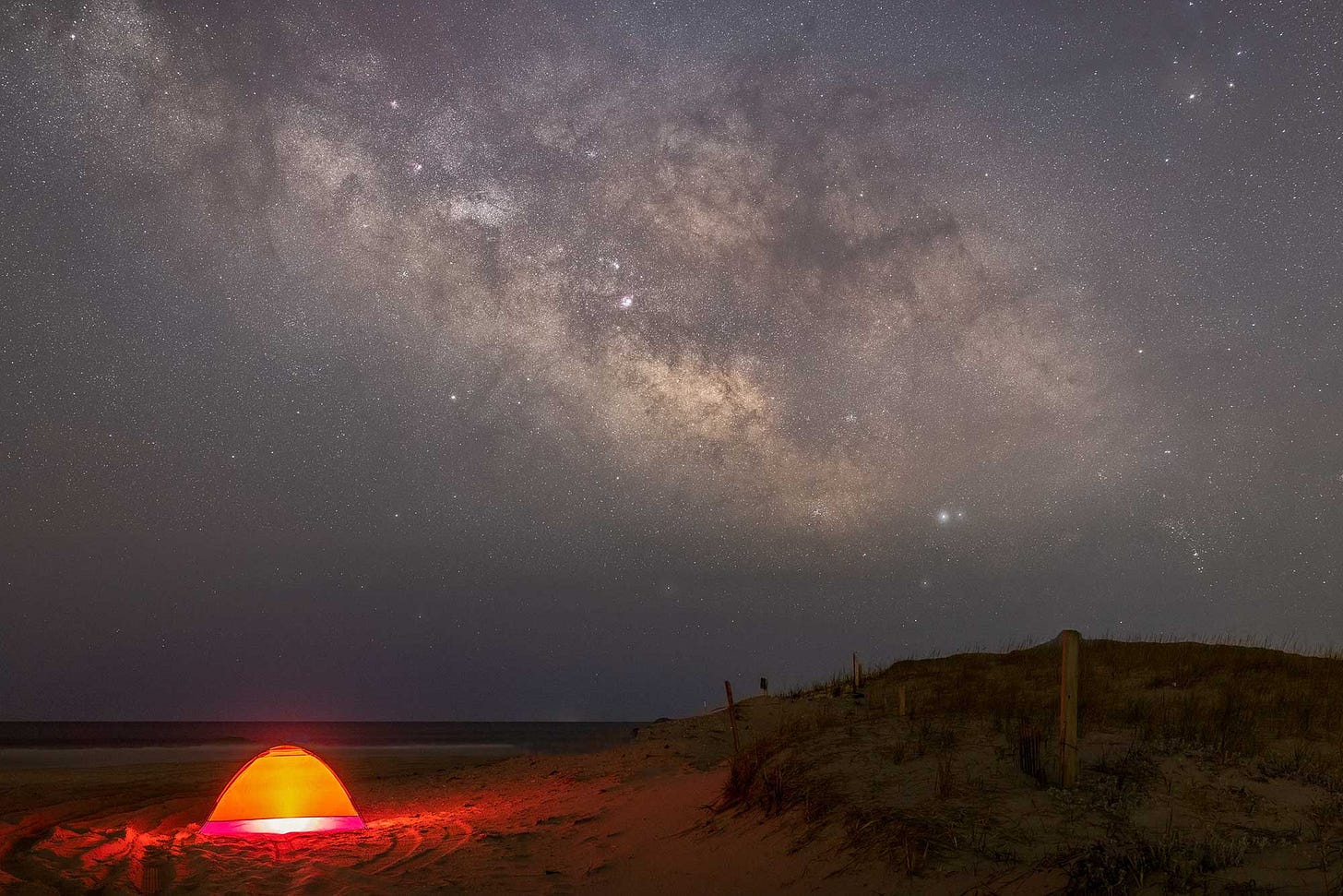 Using a tent in the foreground adds a nice touch to the composition (thanks to Peter Praum for use of the tent!) Using a tent in the foreground adds a nice touch to the composition (thanks to Peter Praum for use of the tent!)