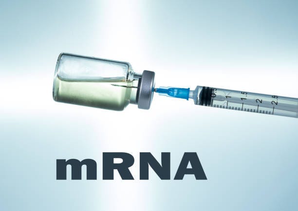 hypodermic syringe needle inserted into a vaccine ampoule as mrna concept - mrna vaccine bildbanksfoton och bilder