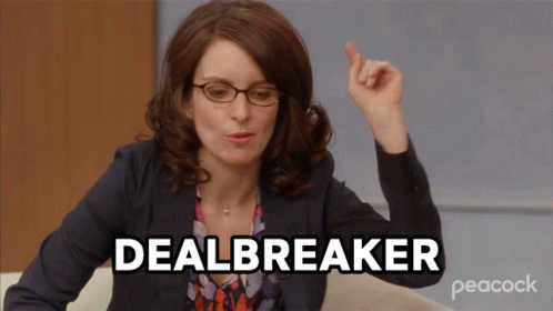 Dealbreaker Liz Lemon GIF - Dealbreaker Liz Lemon Tina Fey GIFs