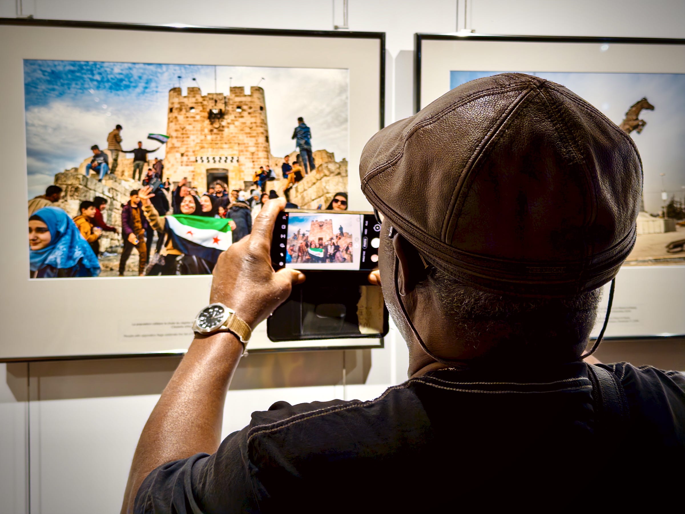 At Salwan Georges’ exhibition, The Fall of Assad At Salwan Georges’ exhibition, The Fall of Assad