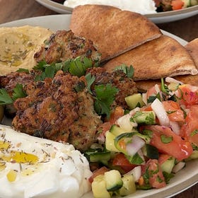 Chicken Kofta Mezze Plate