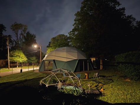 Carbondale Illinois is home to Buckminster Fuller's home, a dome.