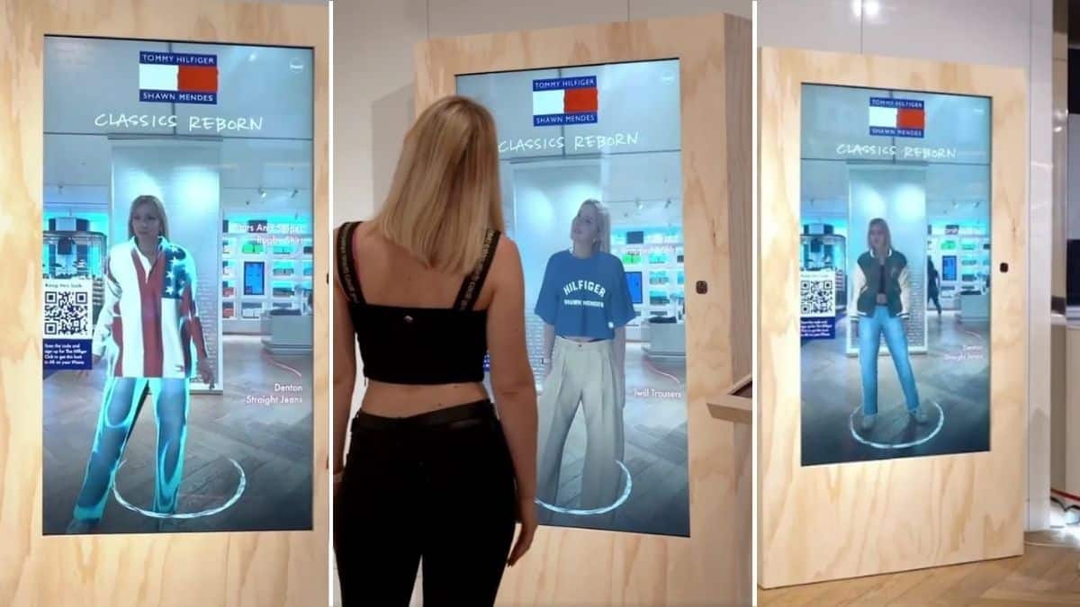 Tommy Hilfiger permite a sus compradores probarse la ropa con un espejo con realidad aumentada