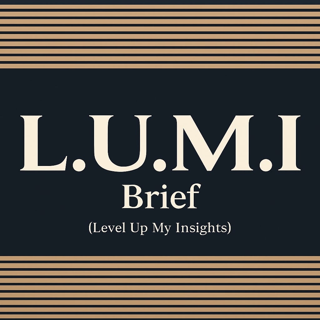The L.U.M.I. Brief logo