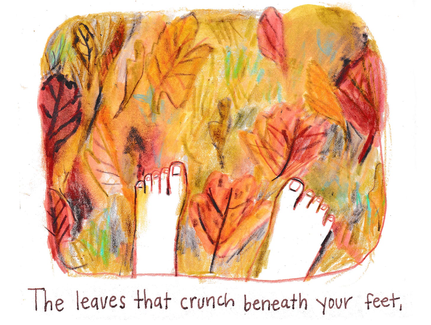 feet in leaves