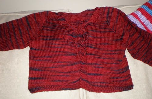 Knitted Baby Cardigan Knitted Baby Cardigan