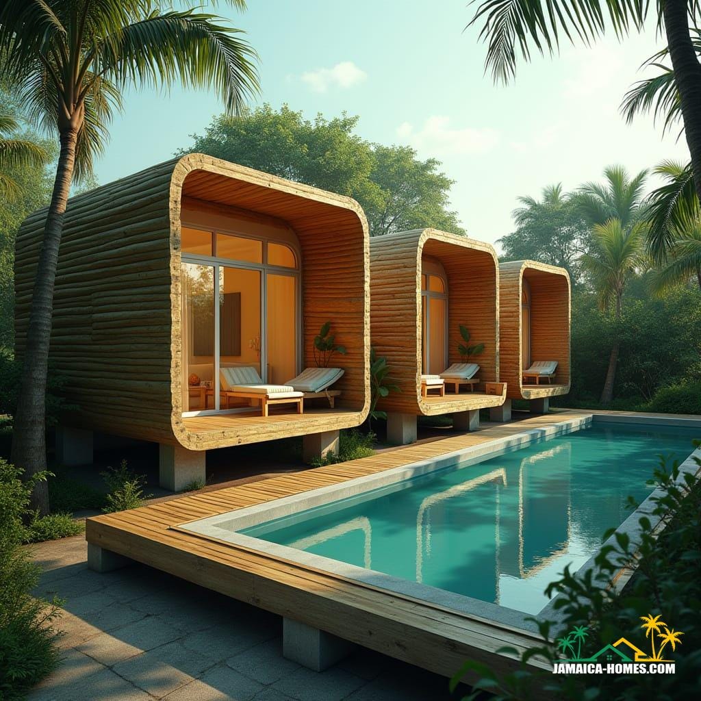 Beatiful modern h bamboo home in jamaica