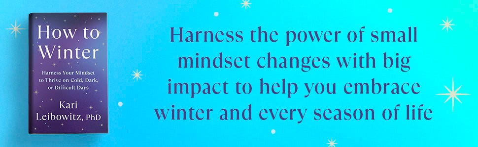 Harness the power of small mindset changes with big impact to help you embrace winter & every season Harness the power of small mindset changes with big impact to help you embrace winter & every season