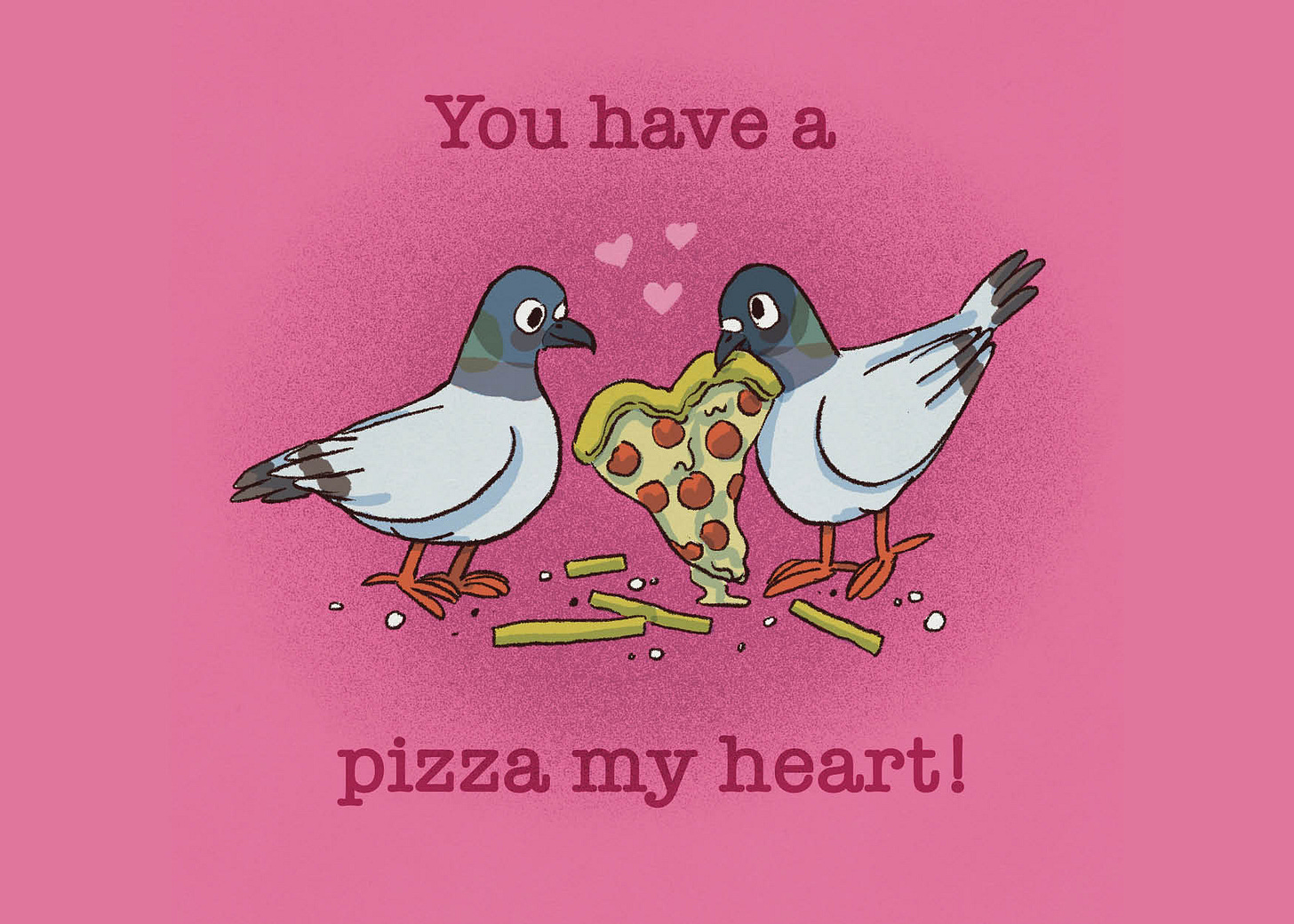 pigeons illustrated bird valentine by kayla stark