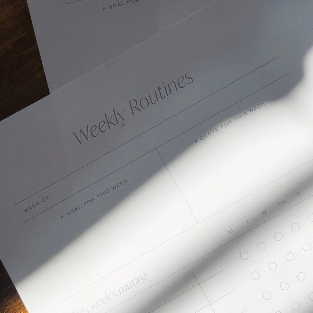 Good Routine Pastile The Weekly Routines Printable That Helps Simplify & Streamline My Days