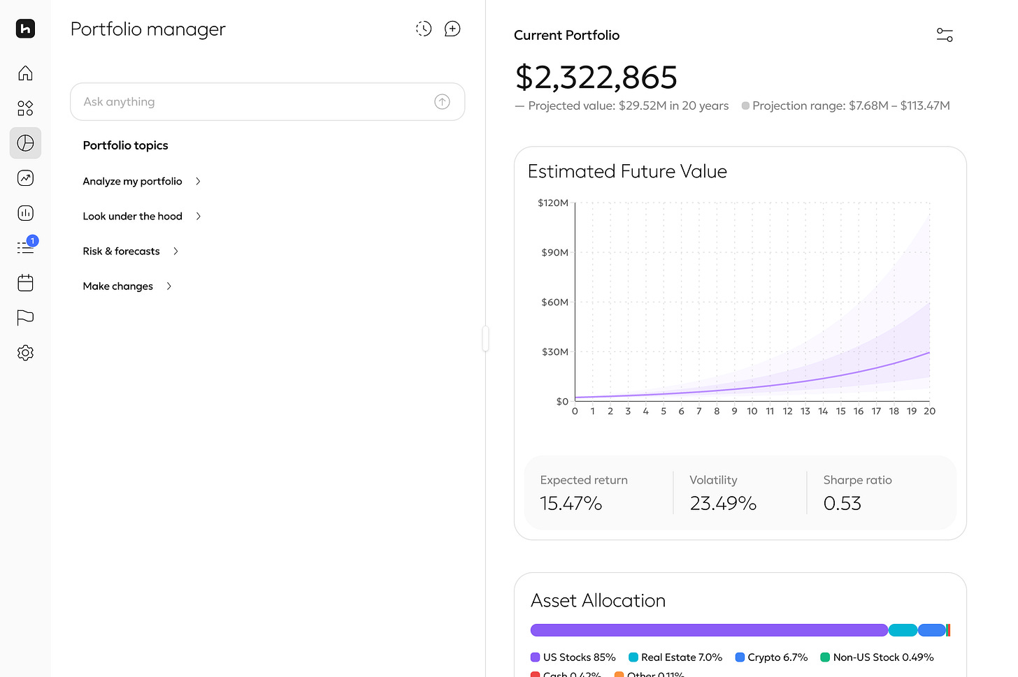 Hiro’s portfolio tab