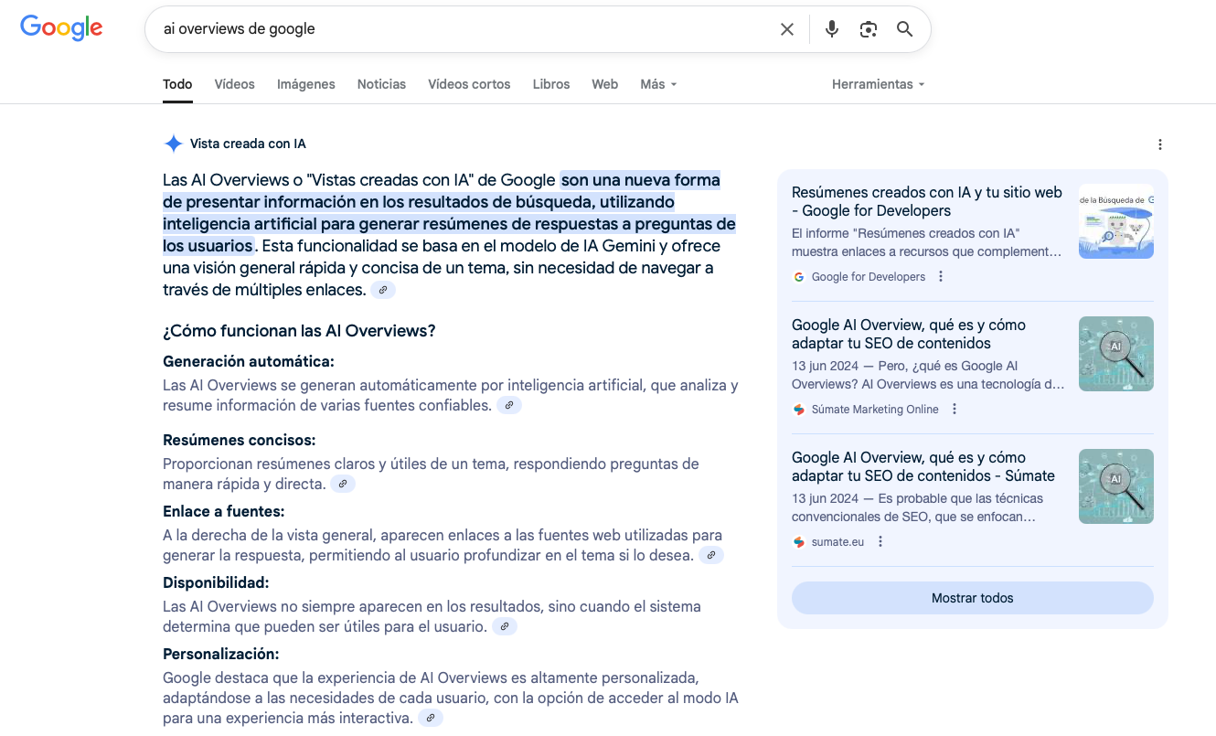 Google AI Overview