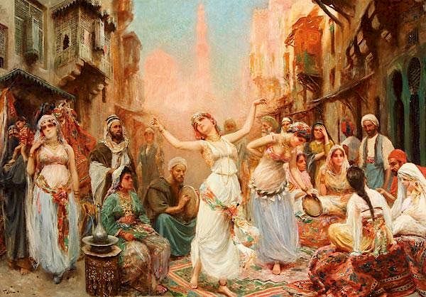 ORIENTALIST HAREM DANCE PAINTING, FABI FABBI sold at auction on 29th  November | Bidsquare