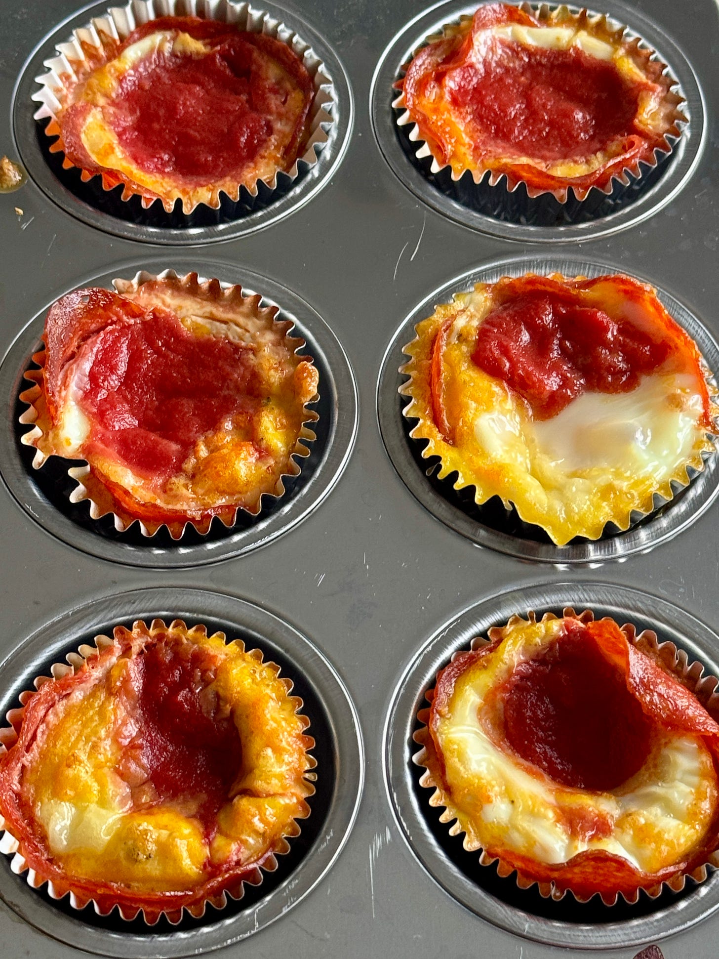 Breakfast pizza egg bites