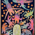 Temple with Monsters in the Sky