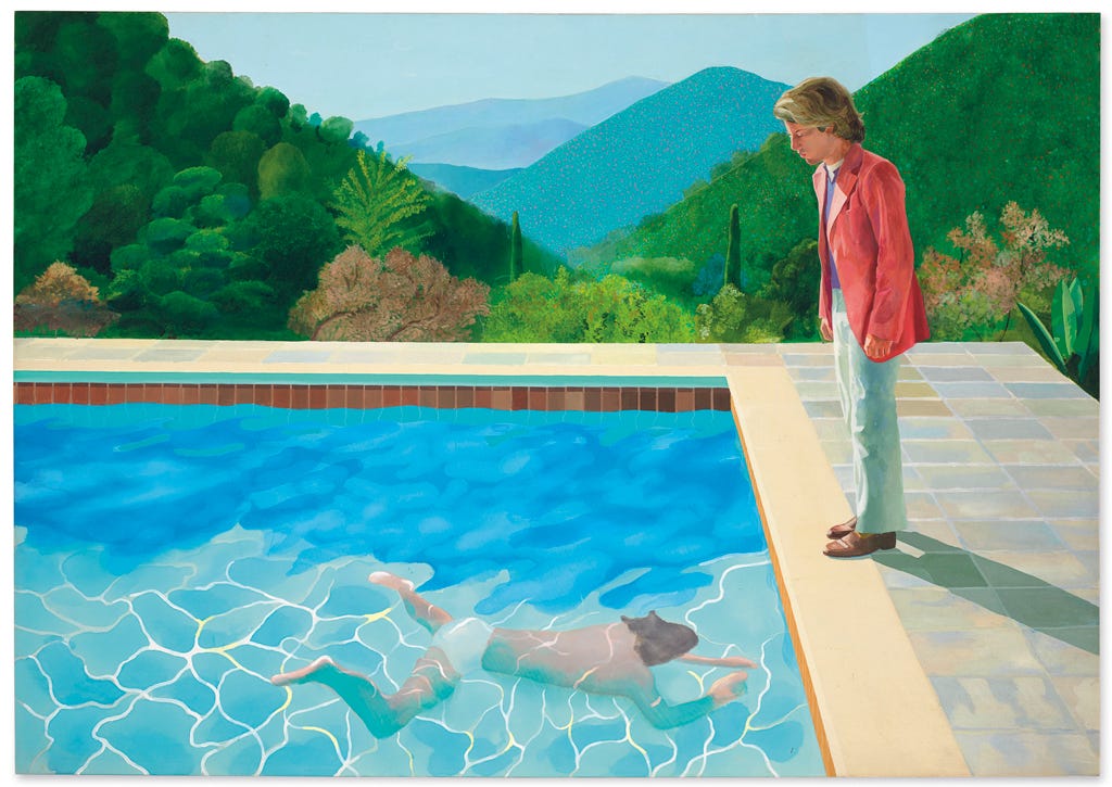 David Hockney's Famed Pool Scene Sells for $90.3 M. at Christie's, New  Record for Work by Living Artist at Auction