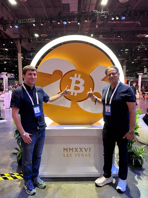 Pics from Mansion House Summit, London and Bitcoin 2026, Las Vegas