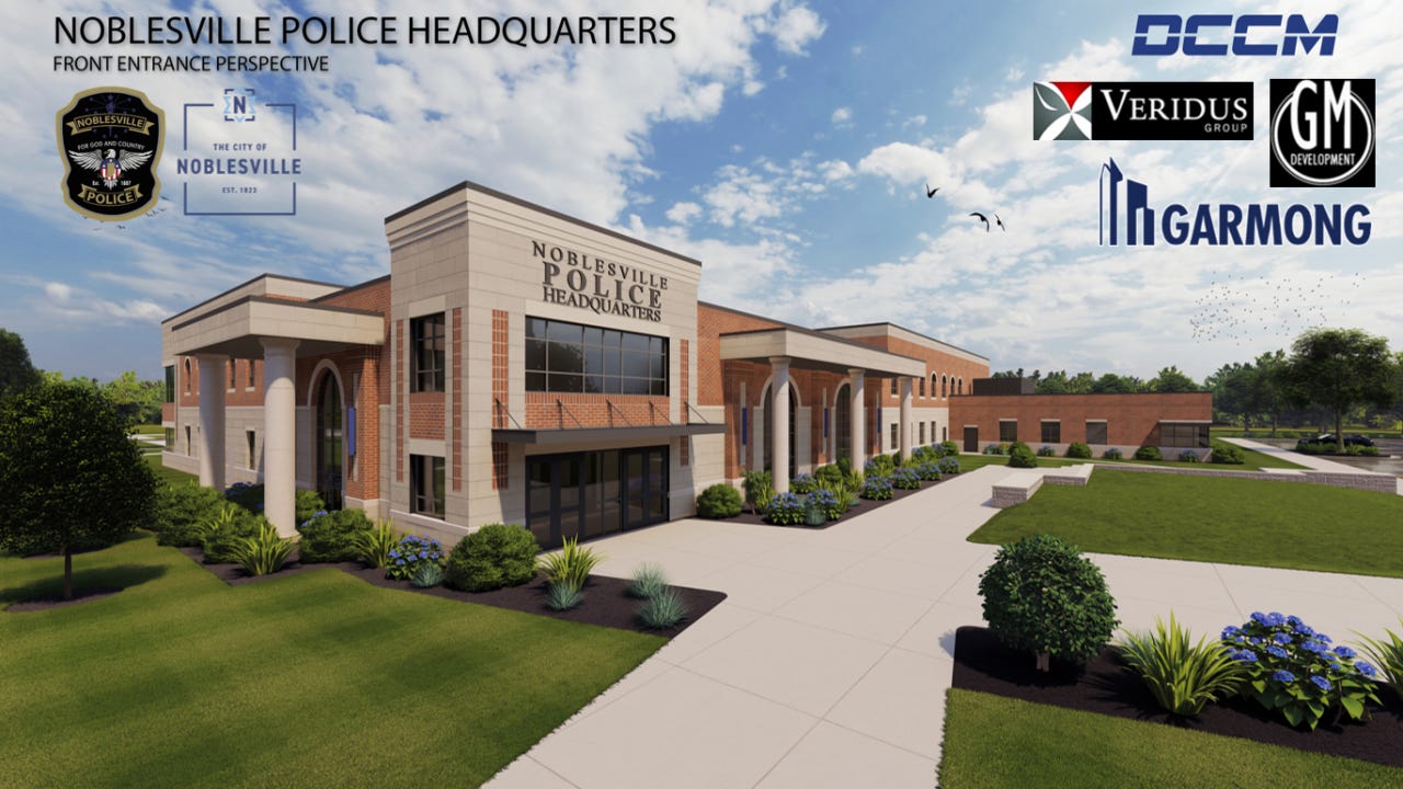 Rendering of the new Noblesville Police Department headquarters