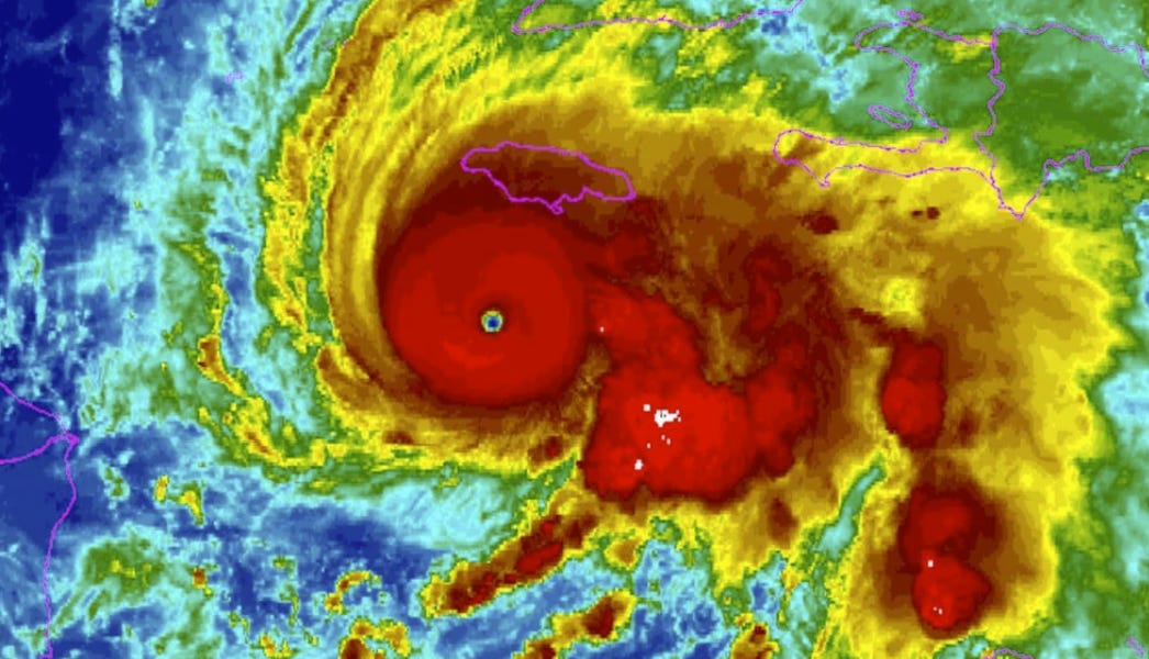 Hurricane Melissa Goes Category 5, While Earth Quietly Falls Apart