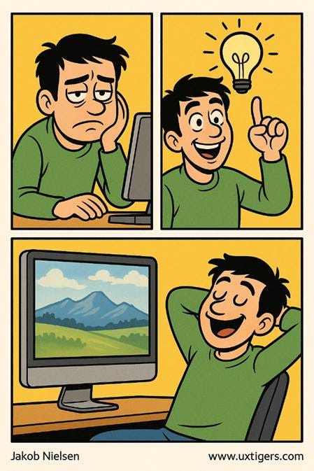 A cartoon of a person