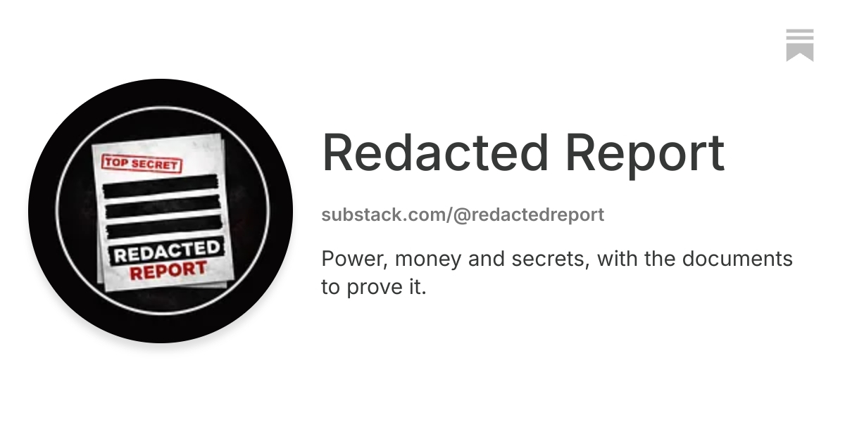 Redacted Report | Substack