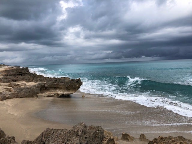 Storm Clouds on Beach