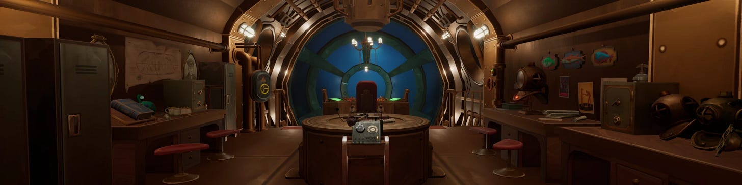 The bridge of the submarine in Pressure Point