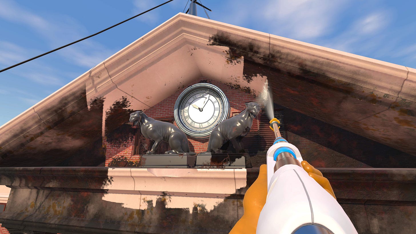 New PowerWash Simulator DLC goes “Back to the Future” | Square Enix Blog