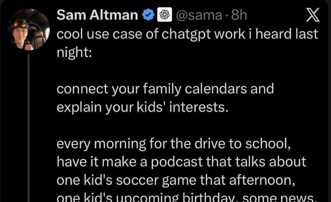 Our Dystopia May Be Sam Altman’s Fantasy