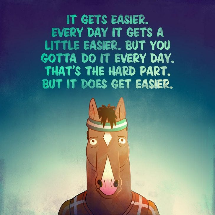Bojack Horseman - It gets easier - Imgur