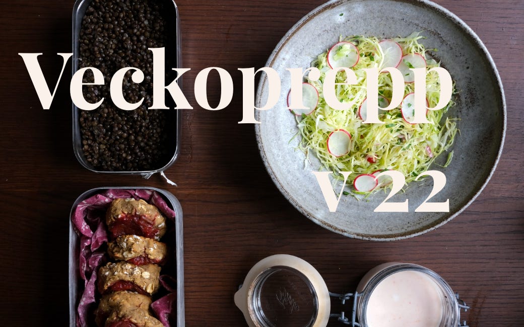 Veckoprepp v 22