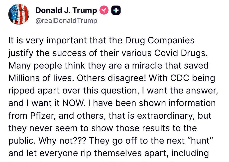 BREAKING BOMBSHELL MAHA NEWS: President Trump Questions "Operation Warp Speed" & The PSYOP-19 "Vaccines"