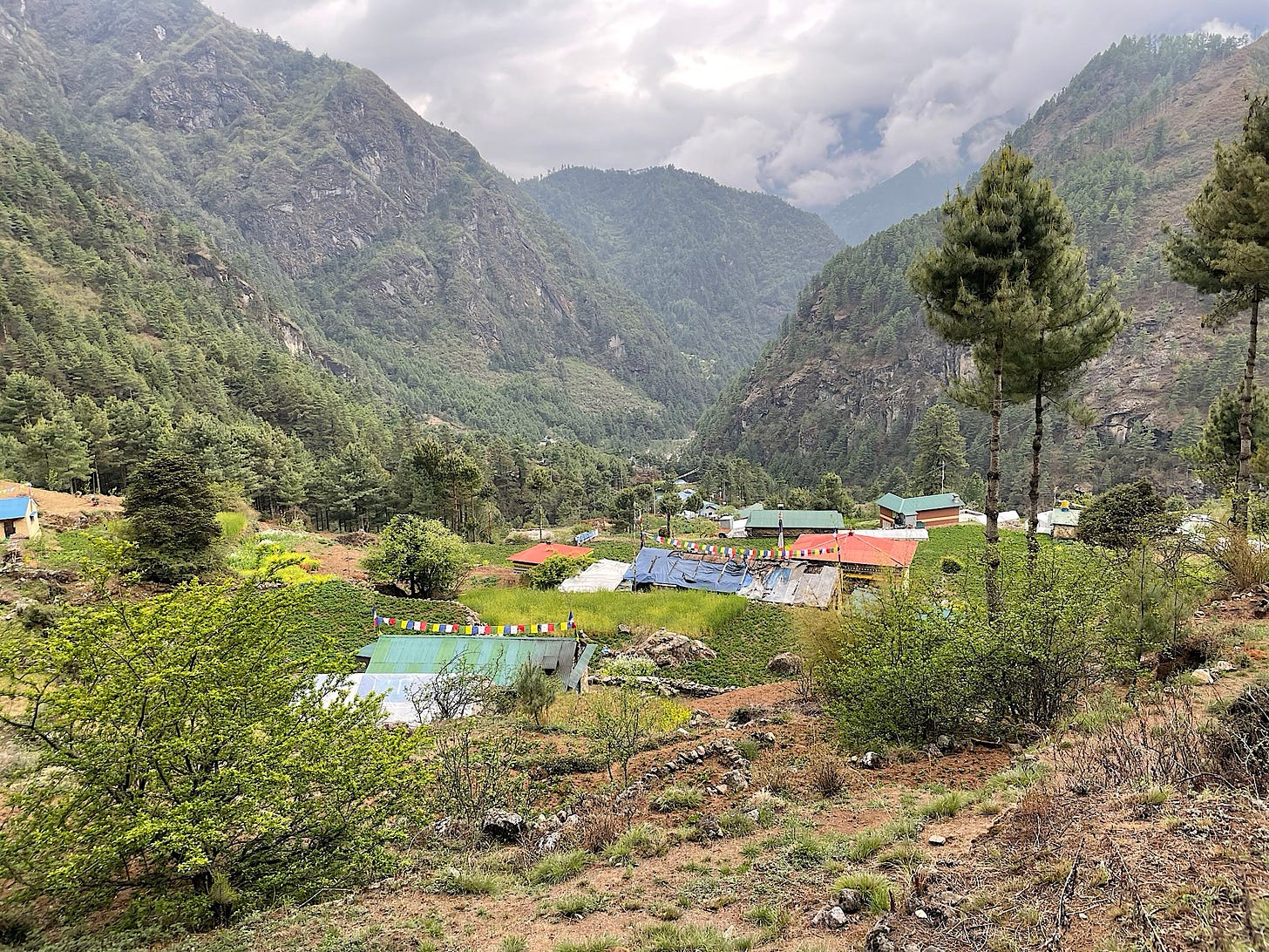 Looking down on Monjo.