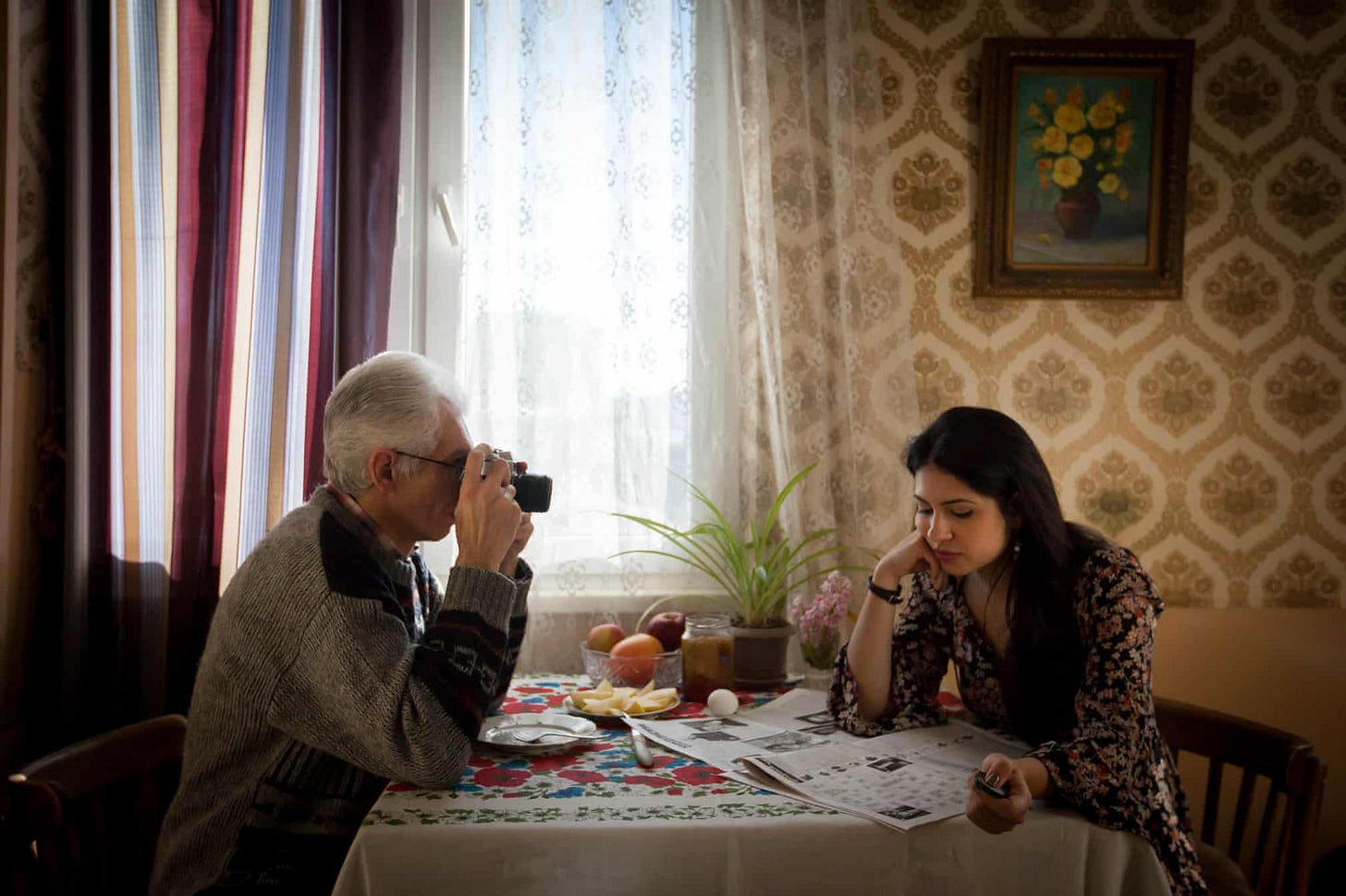 Family Stories: Mornings with You, 2014-2024 (Father series) by Diana Markosian