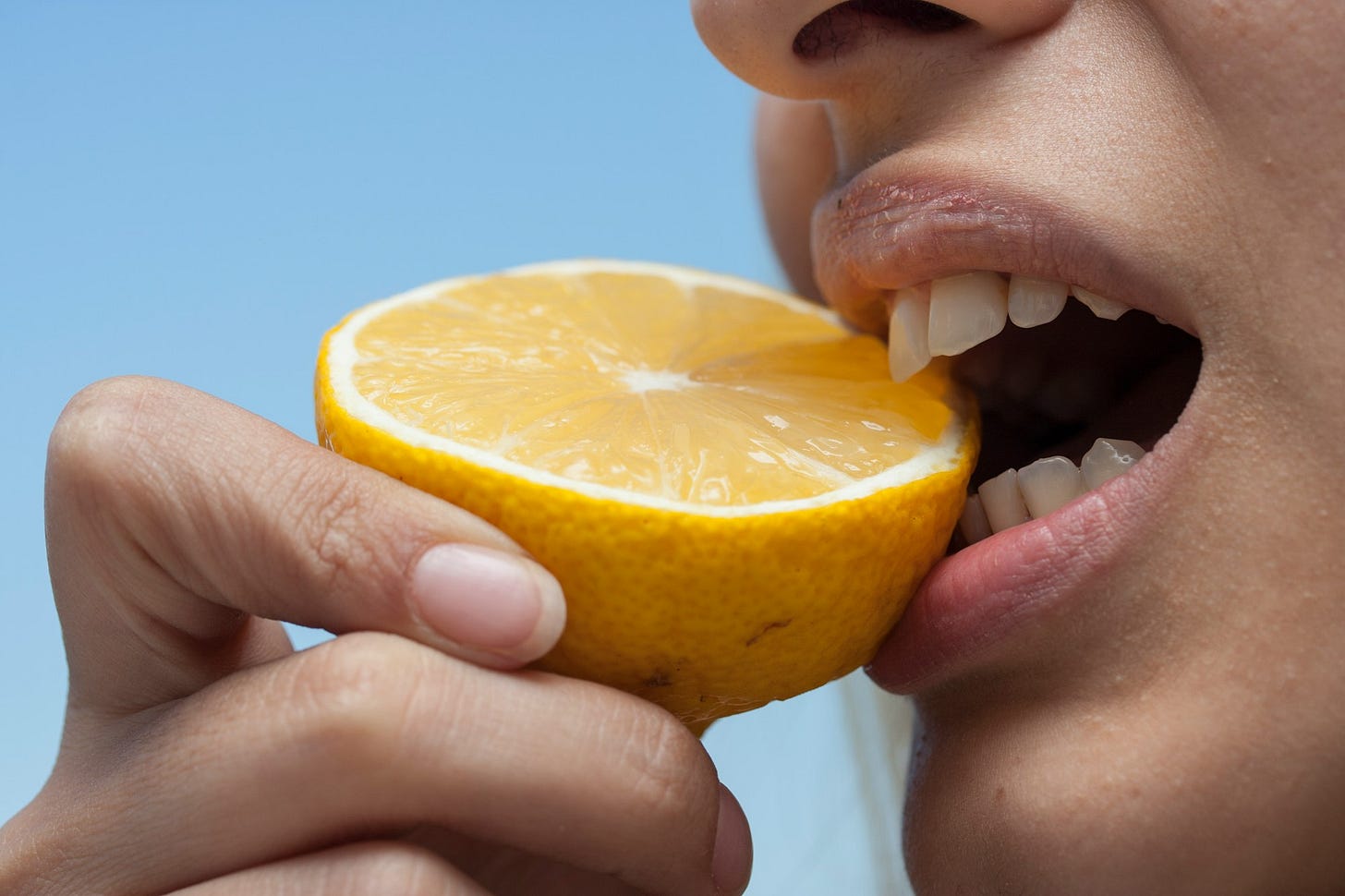Woman Eating Lemon Woman Eating Lemon