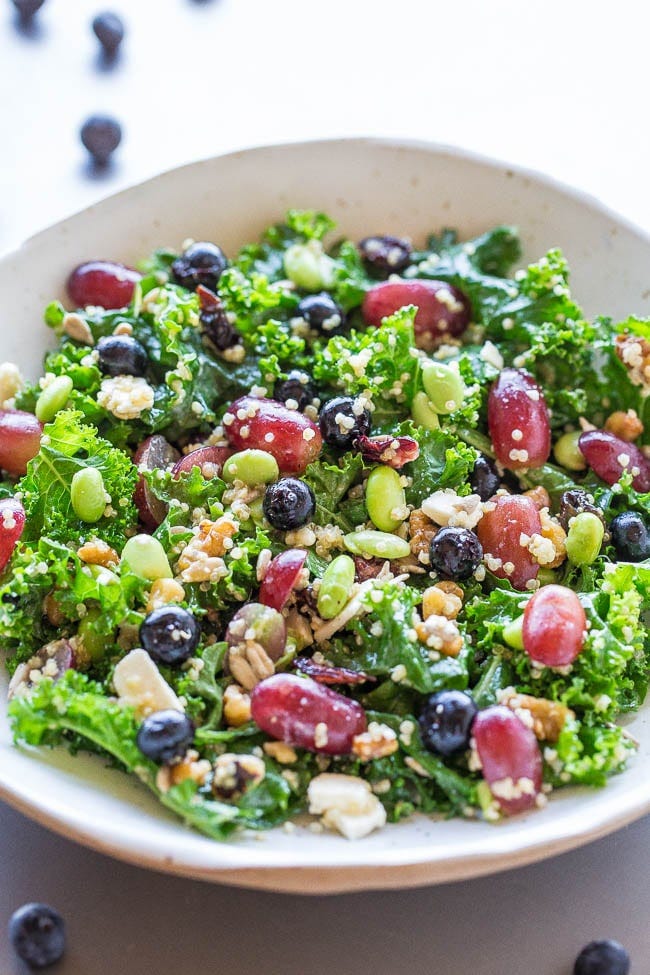 Superfood Salad in white bowl Superfood Salad in white bowl