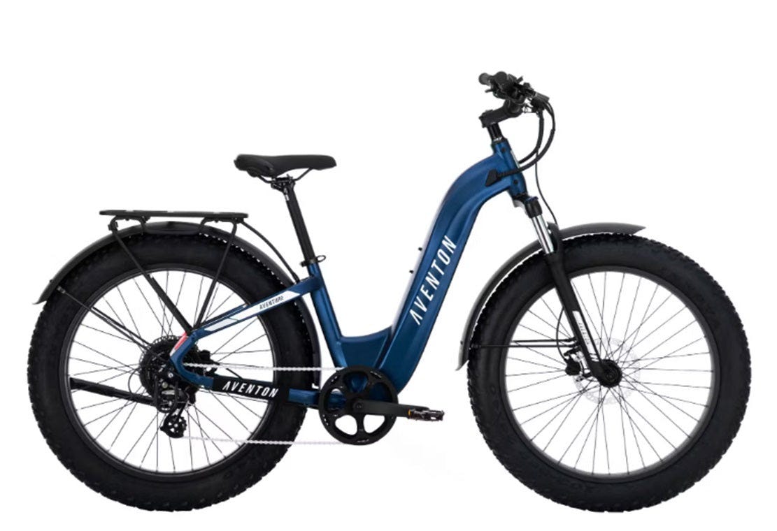 Aventon Aventure.2 All Terrain Step-Through E-Mountain Bike – Mack Cycle &  Fitness