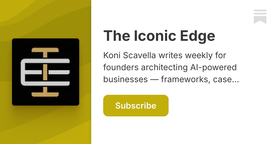 The Iconic Edge | Koni Scavella | Substack