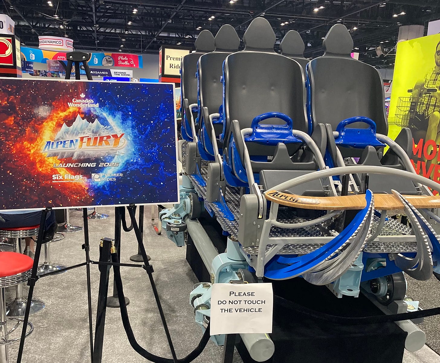 AlpenFury at Canada’s Wonderland coaster car IAAPA Expo