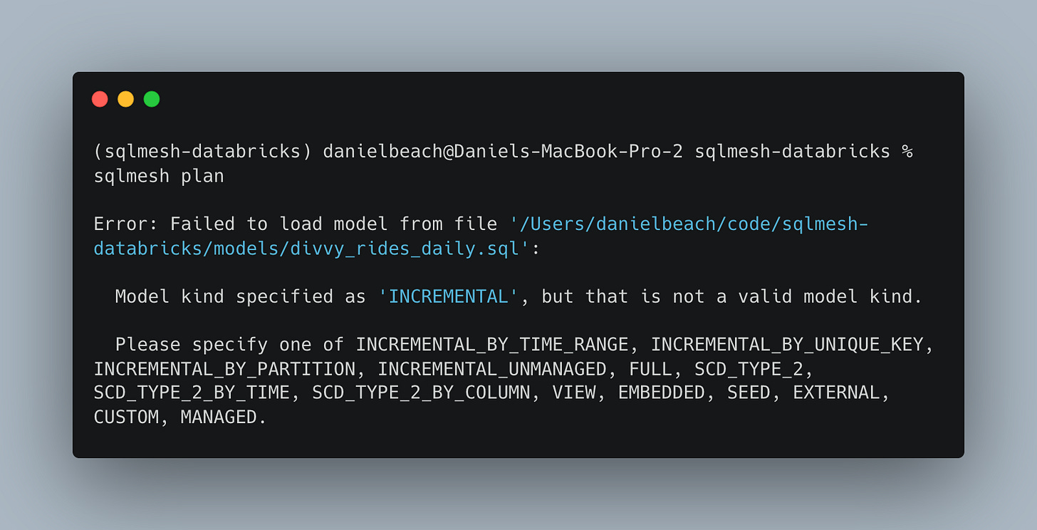 Sqlmesh Time Blocks SQLMesh for dummies. - by Daniel Beach