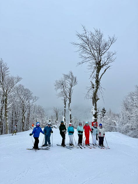 Ski Moms on Snow