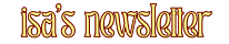 isa's newsletter