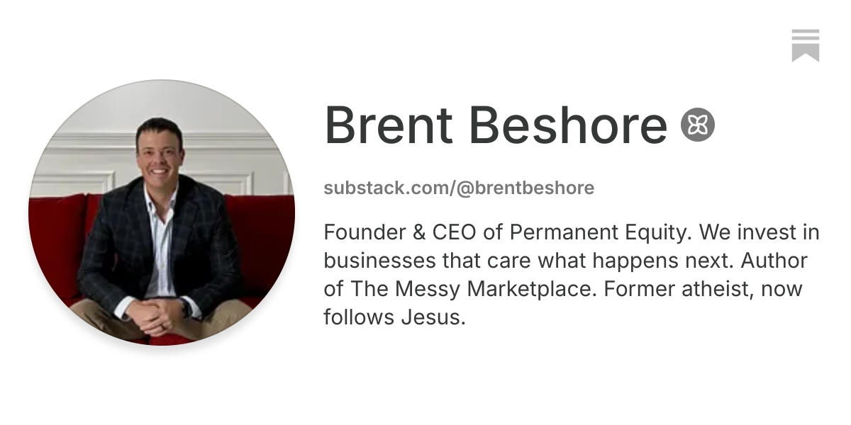 Brent Beshore | Substack