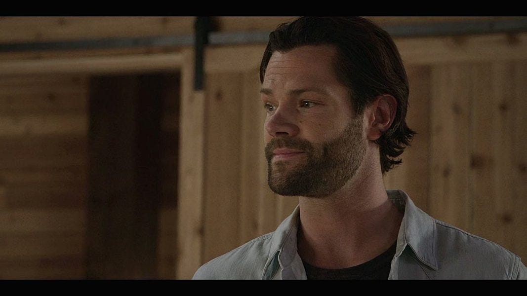 Jared Padalecki looking forlorn on Walker set Best Laid Plans. Jared Padalecki looking forlorn on Walker set Best Laid Plans.