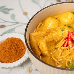 Curry Laksa Fishball - hearty, rich, shiok!