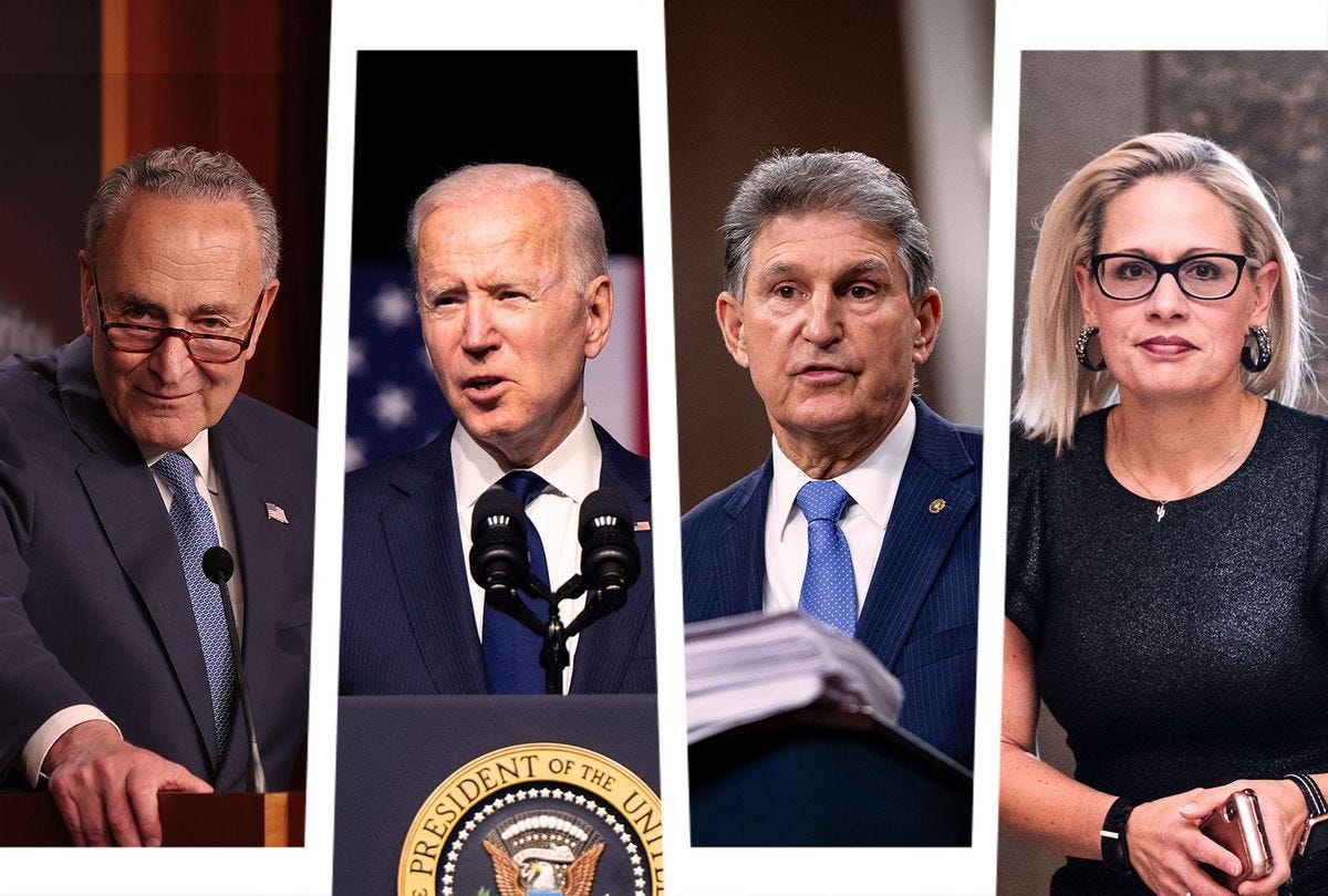 Dealing with Manchin and Sinema: Democrats finally ditch the carrot and pick up the stick ...
