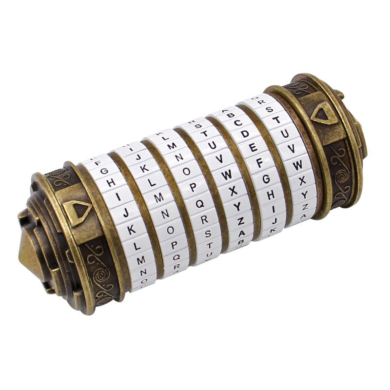 Da Vinci Lock Cipher Tube Mechanical Valentine's Day Valentine's Day  Birthday Gift - Gift Boxes & Bags - AliExpress