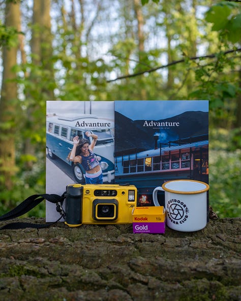 film images shot on kodak gold 35mm of vanlife and travel