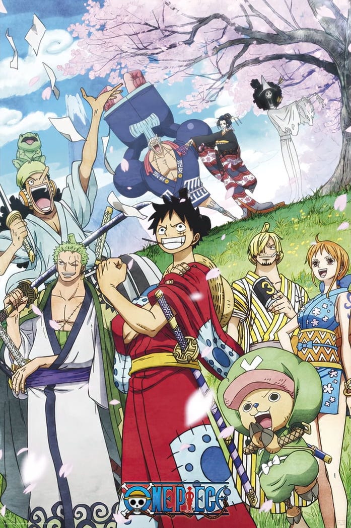 One Piece - Manga TV Show Poster Kích thước Wano: 24 x 36