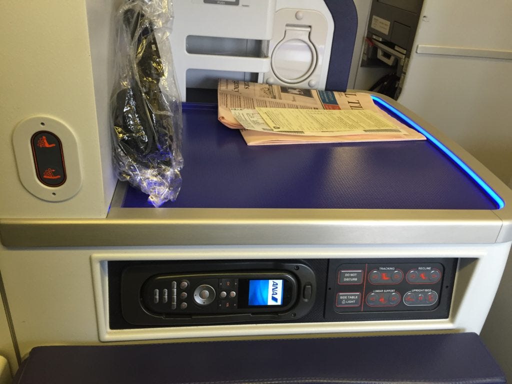 ANA business class θέσεις